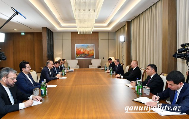 İlham Əliyev İranın xarici işlər nazirini qəbul etdi - Yenilənib