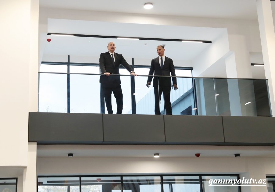 Prezident Təlim-Məşq Mərkəzində yaradılan şəraitlə tanış oldu - Fotolar