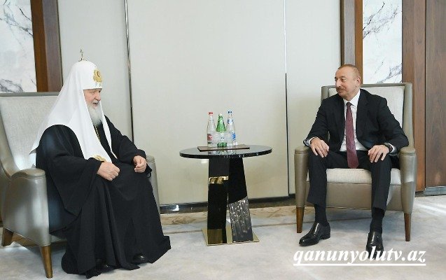 Patriarx Kirill İlham Əliyevi təbrik etdi