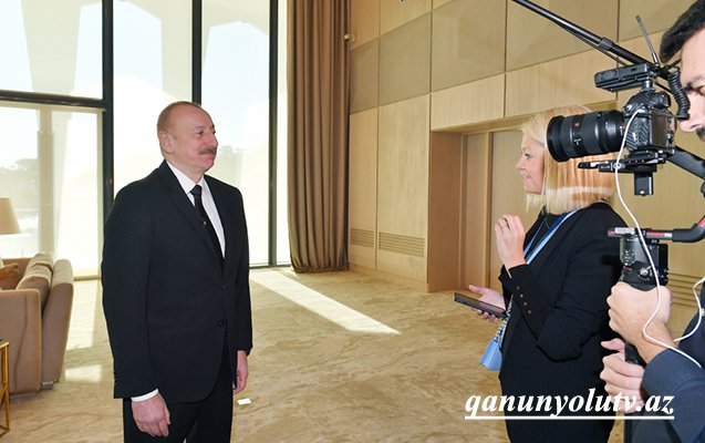 Prezident “Euronews”a müsahibə verib