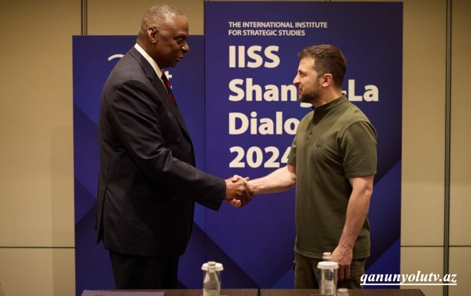 Zelenski Pentaqon rəhbəri ilə görüşdü