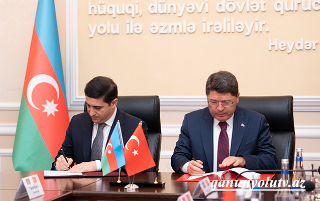 Türkiyə Ədliyyə Nazirliyi ilə Anlaşma Memorandumu imzalandı - Foto