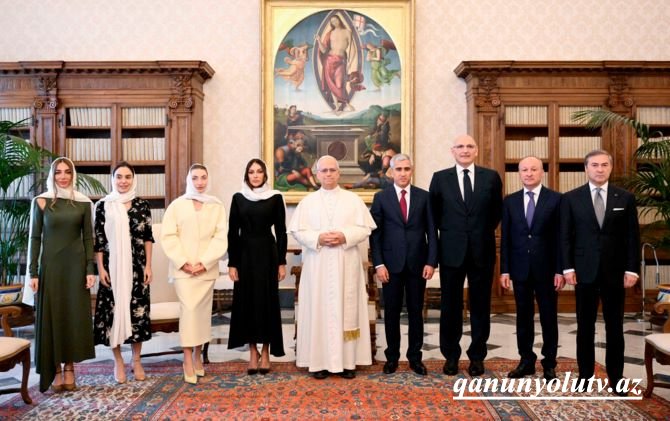 Mehriban Əliyeva Roma Papası ilə görüşdü - Fotolar
