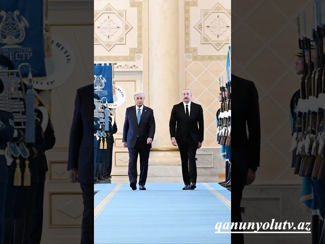 İlham Əliyev Qazaxıstana səfəri ilə bağlı paylaşım etdi - Video