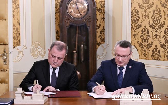 Slovakiya ilə 5 sənəd imzalandı - Siyahı