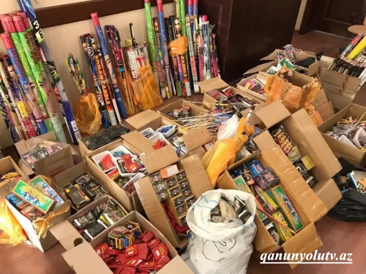 Xətaidə 480 qutu pirotexniki vasitə aşkarlandı
