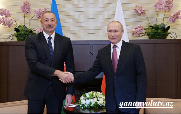 Putin Əliyevi təbrik etdi - Yenilənib