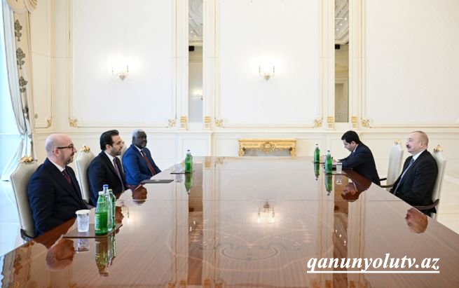 İlham Əliyev “Zayed İnsan Qardaşlığı Mükafatı” ilə bağlı nümayəndə heyətini qəbul edib - Video - Fotolar