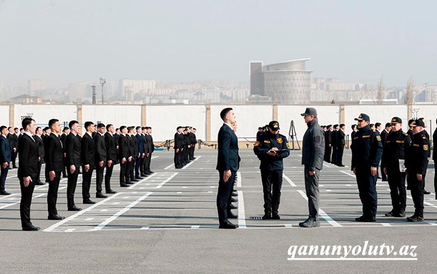 Vilayət Eyvazov sıra baxışı keçirdi - Video-Fotolar