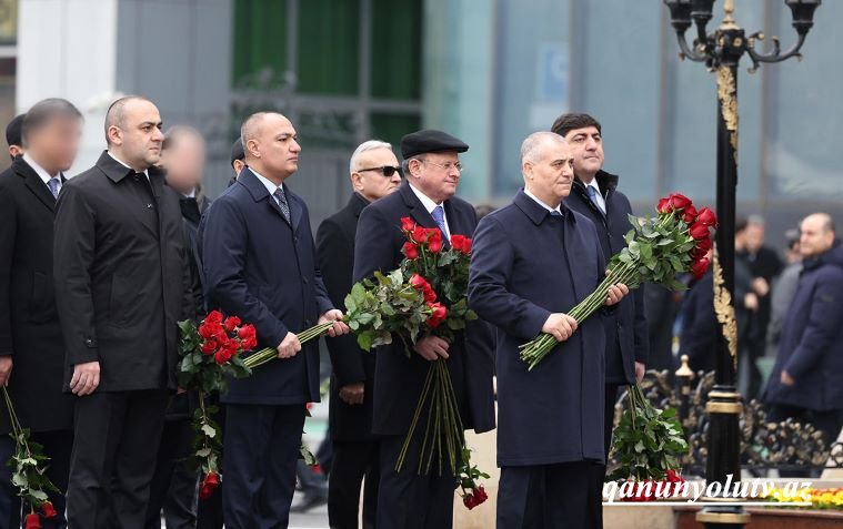 DTX əməkdaşları Xocalı soyqırımı qurbanlarının xatirəsini andılar - Foto