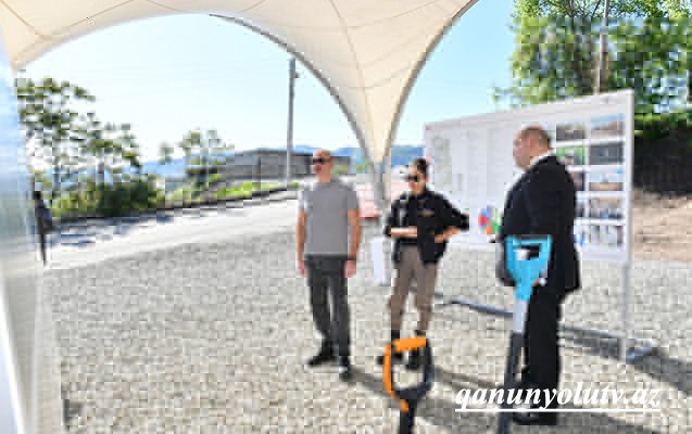 Tuğ kəndində ilk yaşayış məhəlləsinin təməli qoyuldu