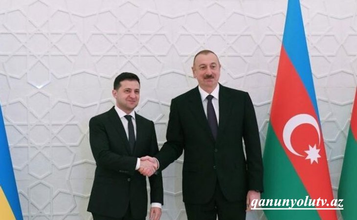 Zelenski İlham Əliyevə təşəkkür etdi