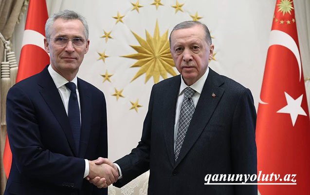 Ərdoğanla Stoltenberqin görüşü başa çatdı - Yenilənib