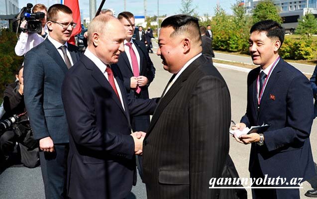 Putinlə Kim Çen Inın görüşü 5 saatdan çox davam edib - Video - Yenilənib