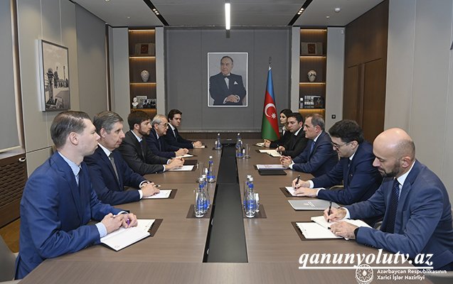 Ceyhun Bayramov Putinin xüsusi nümayəndəsi ilə görüşdü