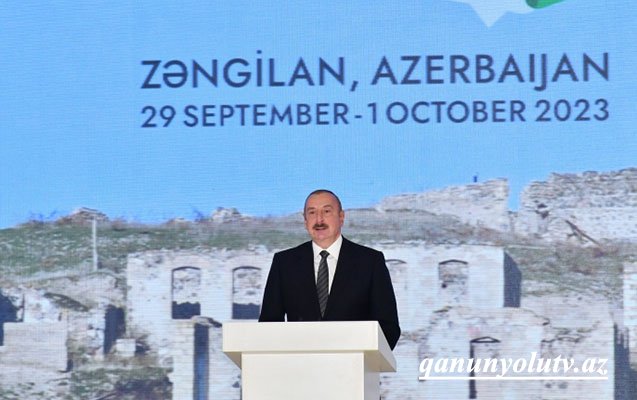 Prezidentin Zəngilandakı çıxışının - Videosu