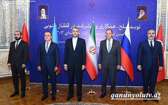 Tehranda “3+3” formatında görüş keçirilib - Foto - Yenilənib
