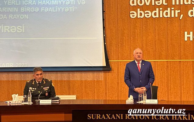 Suraxanıda müşavirə keçirilib - Fotolar