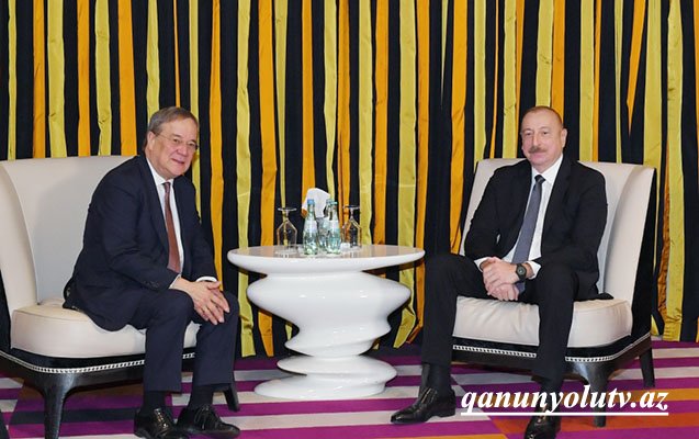 İlham Əliyevin Bundestaqın üzvü Armin Laşetlə görüşü oldu