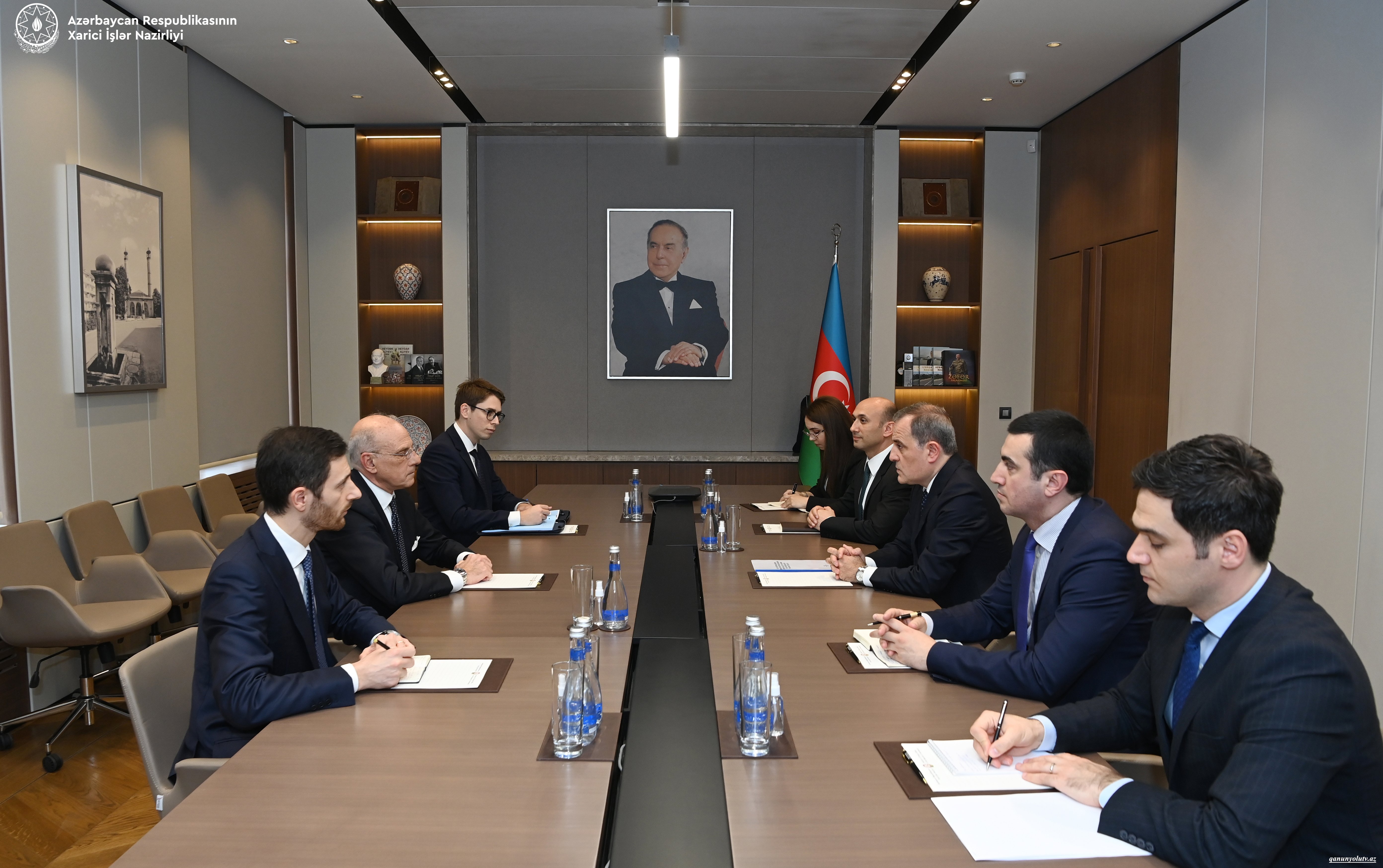 Ceyhun Bayramov italiyalı səfiri qəbul etdi - Fotolar