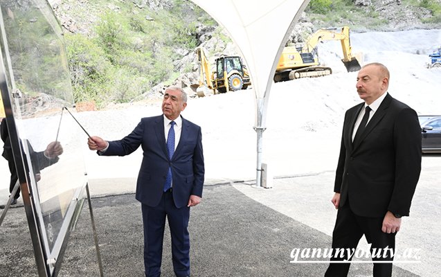 Prezident Xankəndi-Şuşa-Laçın yolunda görülən işlərlə tanış oldu - Yenilənib
