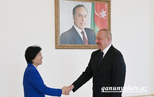 İlham Əliyev daha bir qəbul keçirdi - Fotolar