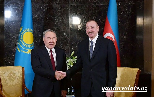 Nazarbayevdən İlham Əliyevə təbrik