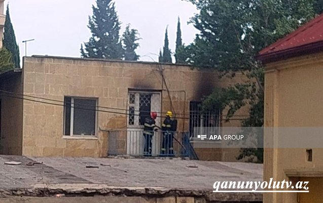 Bakıda xəstə baş həkimin otağına benzin tökərək od vurdu - Yenilənib