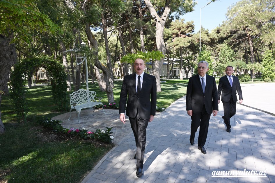Prezident Nərimanov parkının açılışında - Fotolar - Yenilənib