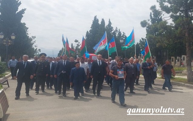 I Qarabağ müharibəsinin daha bir şəhidi dəfn edildi - Foto