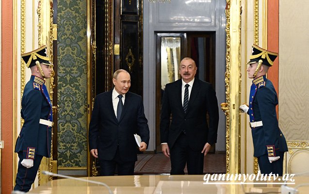 Prezident Putinlə görüşdü - Yenilənib - Video-Fotolar