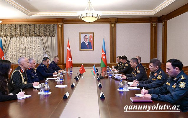 Generallar hərbi əməkdaşlıq məsələlərini müzakirə etdilər - Foto