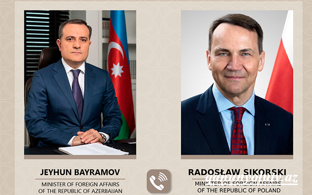 Bayramov polşalı həmkarı ilə danışdı
