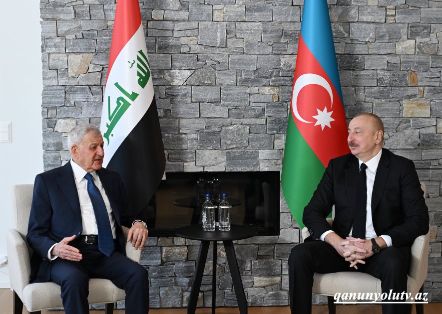 İlham Əliyev İraq Prezidenti ilə görüşdü - Fotolar