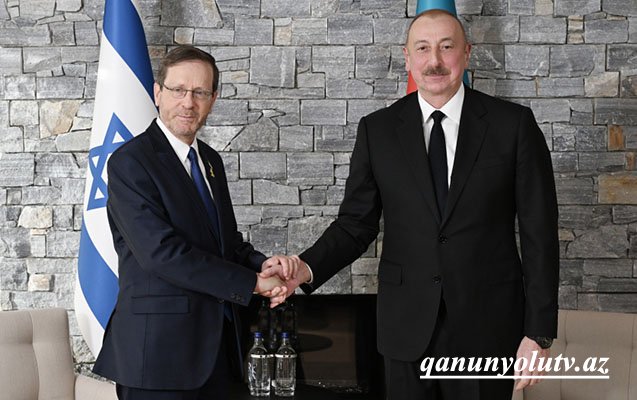 Prezident İsrail lideri ilə görüşdü