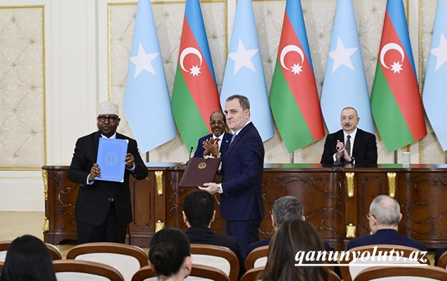 Somali ilə imzalanmış sənədlərin mübadiləsi mərasimi oldu - Video - Fotolar - Yenilənib