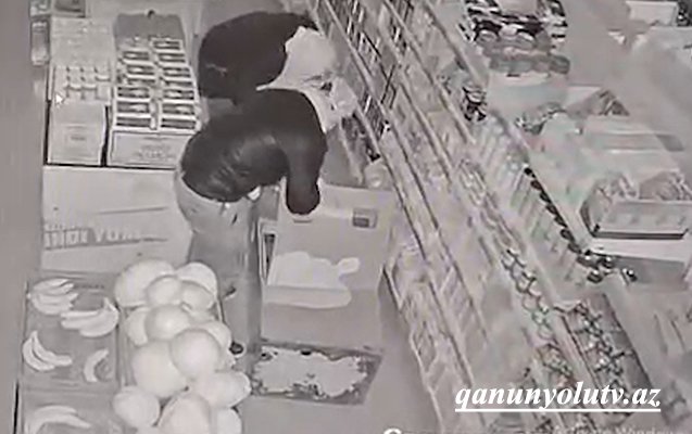 Marketlərdən 50 minlik oğurluq etdilər - Video