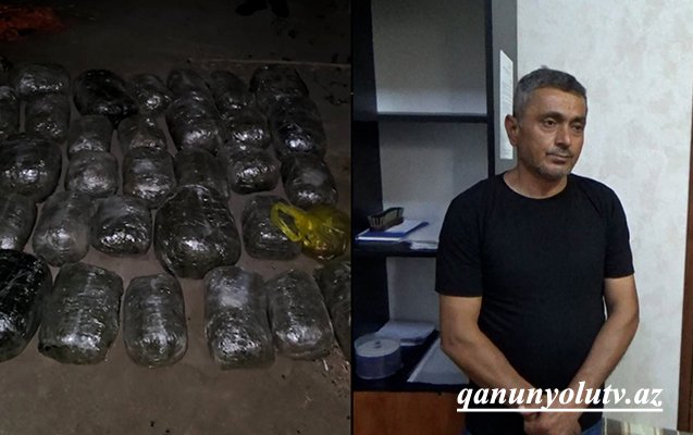Pirallahı sakinindən 42 kq marixuana götürüldü - Video