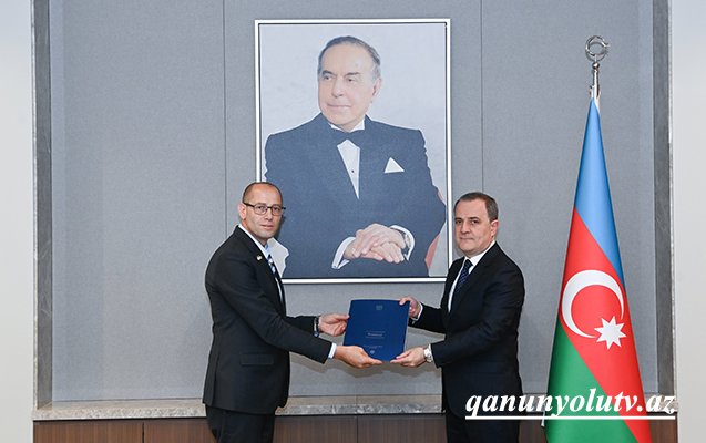 Ceyhun Bayramov İsrailin yeni səfiri ilə görüşdü - Fotolar