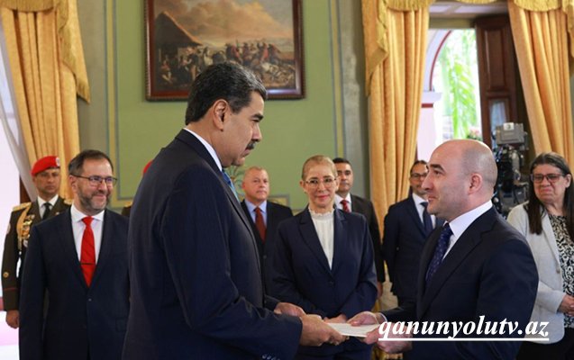 Səfirimiz etimadnaməsini Venesuela Prezidentinə təqdim etdi - Fotolar