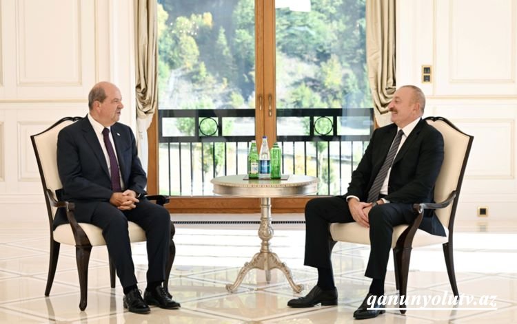 Prezident Ersin Tatarla görüşdü - Fotolar