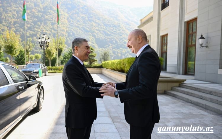 Prezident Qəbələdə onunla görüşdü - Video - Fotolar