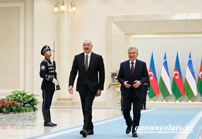 İlham Əliyevin Özbəkistan səfərindən - Görüntülər