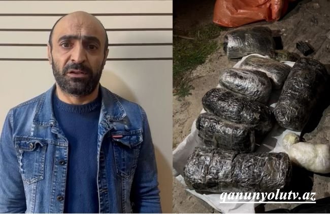 Qaradağda narkokuryerdən 11 kq narkotik götürüldü - Video