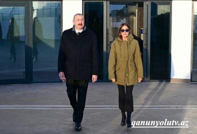 Prezidentlə xanımı Xankəndidə Zəfər parkının açılışında - Fotolar - Yenilənib