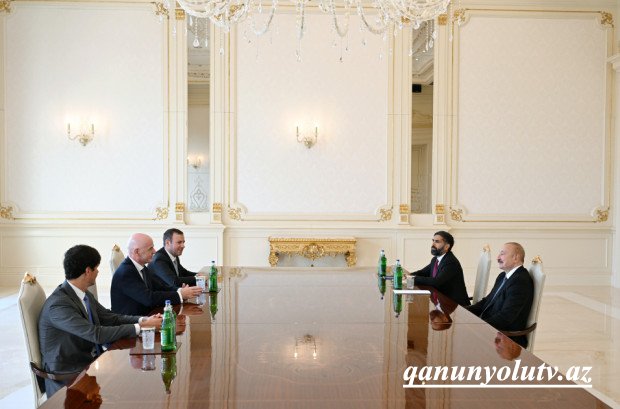 Prezident Canni İnfantinonu qəbul etdi - Fotolar