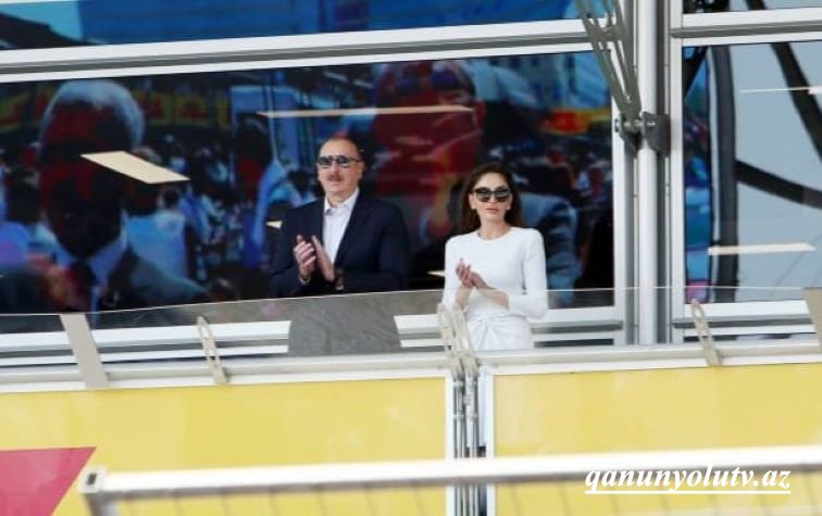 Prezident və xanımı Formula 1-i izlədilər - Yenilənib